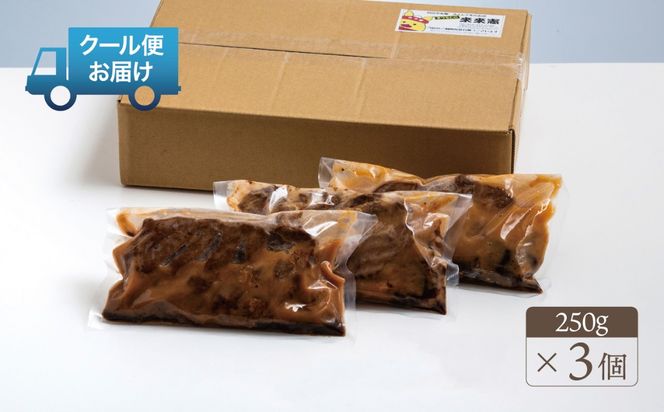 極上豚肩ロースの、極上の食べ方 TV番組で紹介多数！「まつもとの来来憲」の四日市名物 とんてき 250g×3個入│トンテキ レトルト 三重県産 豚ロース 肩ロース 豚 豚肉 肉 即席 お取り寄せグルメ 簡単調理 四日市市 ふるさと納税