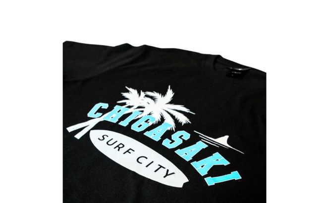 LOHASTYLE CORDURA天竺 CHIGASAKI 半袖T ブラック オリジナル Tシャツ 半袖 黒 男女兼用 湘南 茅ヶ崎市 神奈川県