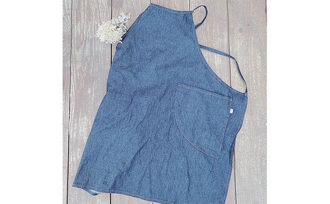 「児島デニム」おとなのデニムエプロン ファッション 雑貨 日用品 ロングエプロン 