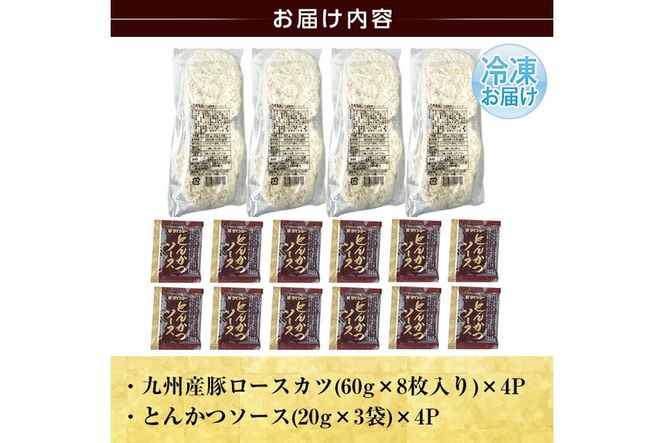 a747 ≪訳あり≫国産！豚ロースかつ(合計1.9kg超・60g×32枚)【鹿児島パッカー産業】 姶良市 冷凍 とんかつ 豚カツ ロースカツ カツ 豚ロース 一口サイズ お弁当 惣菜 規格外