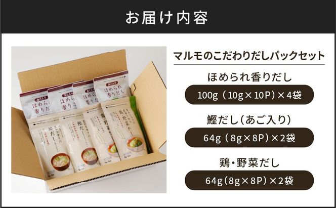 【7営業日以内に発送】マルモのこだわりだしパックセット　K233-010