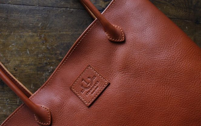 本革 手縫い の トートバッグ work0002