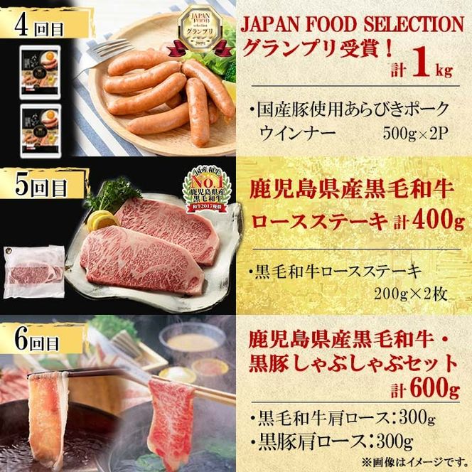 【定期便・全12回】ナンチクのお肉を楽しむ定期便！ナンチク厳選コース！ 総量8.5kg超! t0165-001