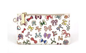 【文庫屋大関】すっきりカードケース　プチリボン【皮革工芸品】 ファッション小物 雑貨 フラグメントケース 小銭入れ付き 収納 スマート 日本製 りぼん 