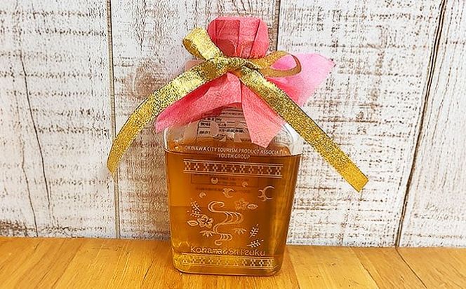 沖縄県産はちみつ 『みつしずく』 200ml (百花蜂蜜 / ミンサー柄ボトル入り) 蜂蜜 はちみつ ハチミツ 国産 ギフト 沖縄市 / 沖縄市観光物産センター夢プラザおきなわ[BCBE001]