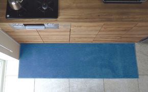 diw0326 北欧風キッチンマット ラグマットタイプ 65×240cm ノーマル型 ブルームーン 抗菌防臭 SEK 織人しきもの屋工房