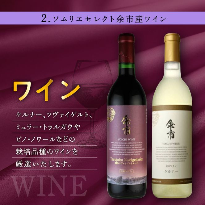 【ギフトボックス】余市産完全無添加干し葡萄と余市産セレクトワインのマリアージュセット ～C～_Y050-0027