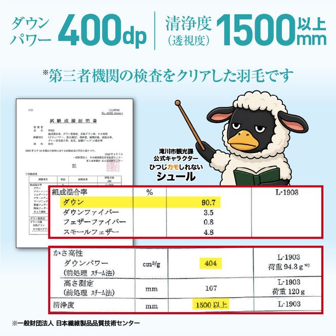 羽毛布団 Royalシリーズ ホワイトグースダウン90% 肌掛け ダウンケット 通年【クイーン】400dp以上 ホテル仕様 完全国内生産 北海道滝川市