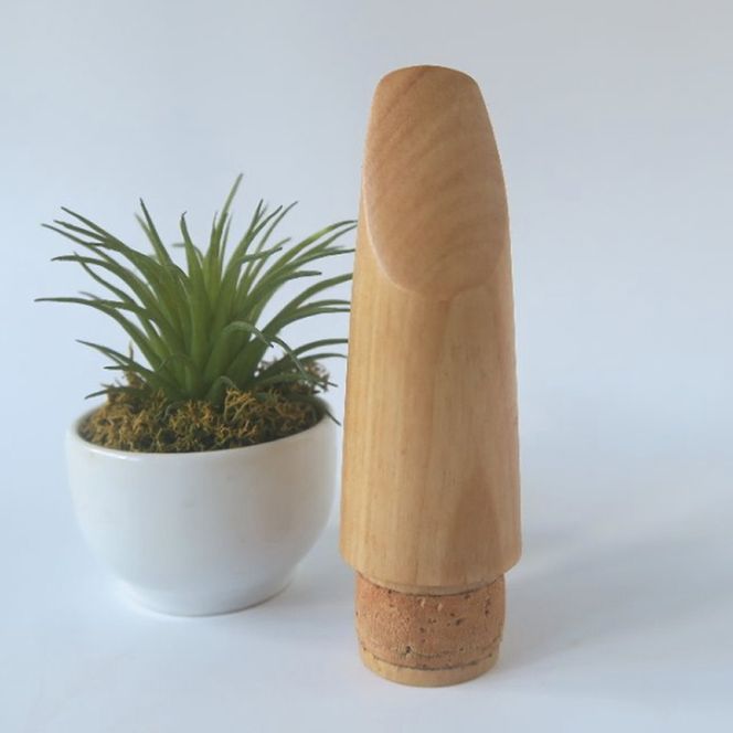 木製マウスピース（クラリネット ベーム式）　カバザクラ材（国産） ［195S05］ 木製マウスピース クラリネット ベーム式 カバザクラ材 国産 木製 木材 マウスピース 硬い素材 希少 サウンドイメージ 明るい 音の輪郭 ハッキリ 木肌 なめらか 製品保証 愛知県 小牧市 送料無料