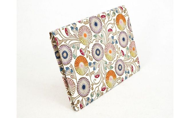 【文庫屋大関】パーソナルホルダー　更紗菊【皮革工芸品】 民芸品 雑貨 日用品 ファイル 多用途 牛革 