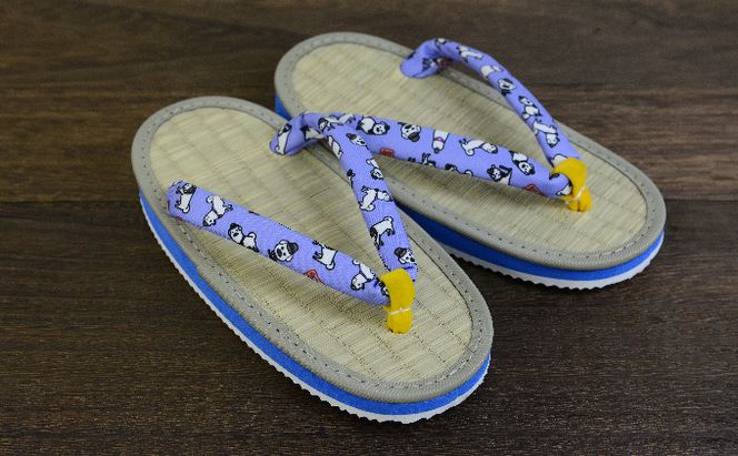 雪丸草履 子ども用 ブルー ファッション 靴 シューズ 