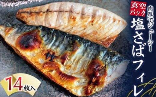 塩さばフィレ14枚入（真空パック入）【uot403B-1】