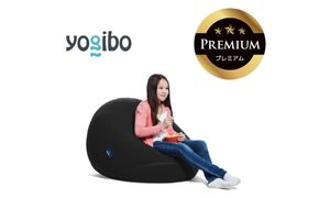 Yogibo Drop Premium ブラック│送料無料 全国配送離島含 ビーズクッション カバー 洗える（ヨギボー ドロップ プレミアム）