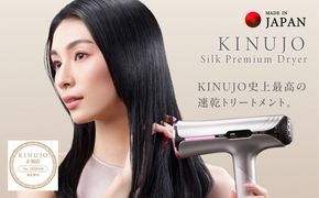 IBS0017 KINUJO Silk Premium Dryer クリアシルバー【国内製造 絹女 日本製 取扱説明書付き 1年間保証 美容家電 キヌジョ キヌージョ ギフト プレゼント 新生活 先行予約】