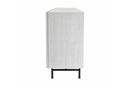 セロ 150サイドボード ライトグレイ【リビングボード サイドボード 紙漉き風模様 完成品 収納 家具】(H062274)