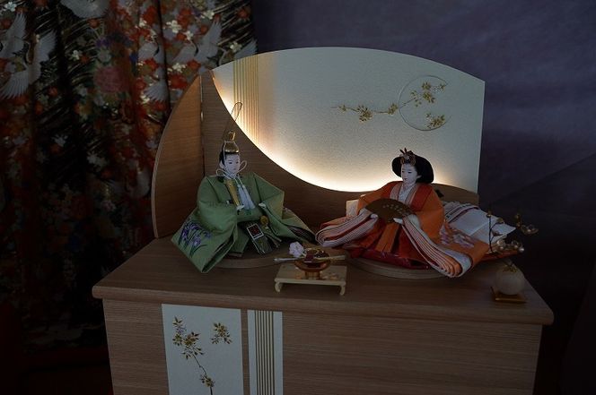 収納飾りセット“山科”】人形作り40年 “平安天鳳”作 丹後ちりめん 人参