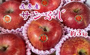 【652】【贈答用】味の良い岩手のサンふじ！花巻産約3kg 【予約受付】