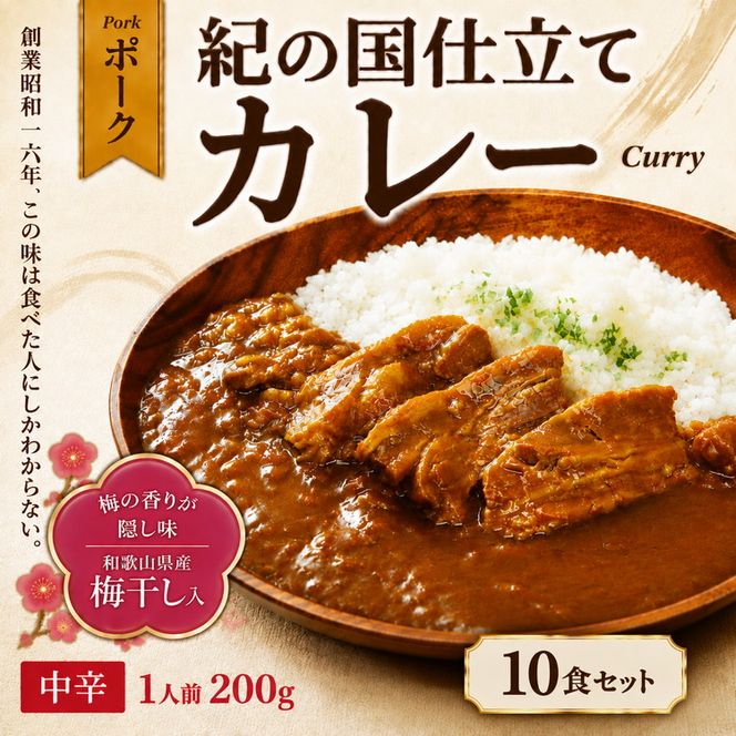 1020.紀の国仕立てカレー【ポーク】10個セット（A1020-1）