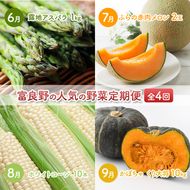 2026年夏～発送 富良野の人気の野菜 定期便 年4回  北海道 富良野産 とうもろこし メロン かぼちゃ 野菜 ふらの とうきび アスパラ かぼちゃ 美味しい 甘い 