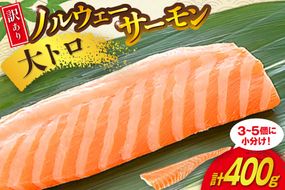 訳あり 無添加 ノルウェー産 アトランティックサーモン 大トロ 生食用 3-5p入 計400g [足利本店 宮城県 気仙沼市 20565658] サーモン さけ サケ 鮭 魚介類 鮭 お刺し身 刺し身 刺身 個包装 海鮮 海鮮丼 魚介 魚 個包装 小分け 冷凍 真空包装 ノルウェー トロ