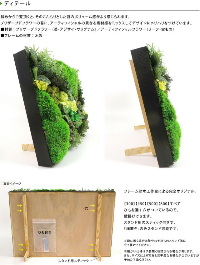 花 プリザーブドフラワー グリーンウォール800 ギフト プレゼント お祝い 誕生日 お供え アレンジ インテリア 東京都 墨田区