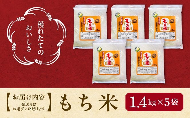 もち米 滋賀羽二重糯 計7kg 特別栽培米 もち米／TONORI[AECT003]