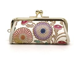 【文庫屋大関】印鑑ケース　更紗菊【皮革工芸品】 ファッション小物 民芸品 