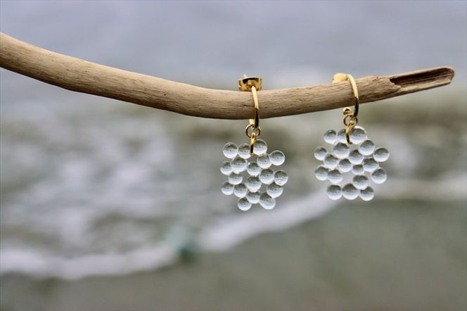 159-2053-07　《アイシクル》サージカルステンレス フープスタッドピアス【 神奈川県 大磯町 レディースジュエリー ファッション小物 誕生日 お祝い ギフト 贈り物 ファッション 】