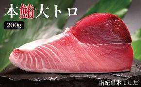 南紀串本よしだ 本鮪 大トロ サク 200g 303446_DR004