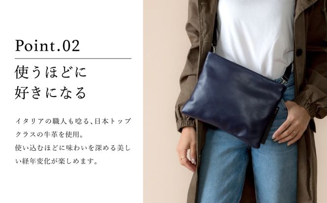 【スピード発送】豊岡鞄 TOTTE サコッシュ MBC014　ネイビー