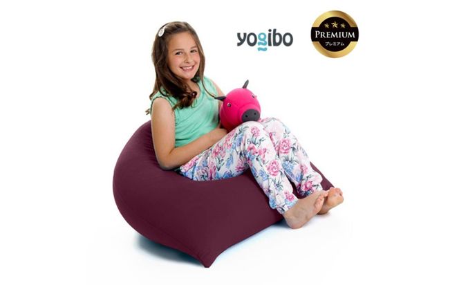 Yogibo Pyramid Premium（ヨギボー ピラミッド プレミアム）＜ディープパープル＞【ビーズクッション ビーズ 座椅子 椅子 クッション ビーズソファー ビーズソファ 新生活 プレゼント インテリア 家具 ベッド ゲーム】-[G777-11]