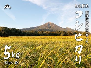 【予約受付】【令和6年産米】コシヒカリ5kg　磐梯町の名水で育ったコシヒカリ