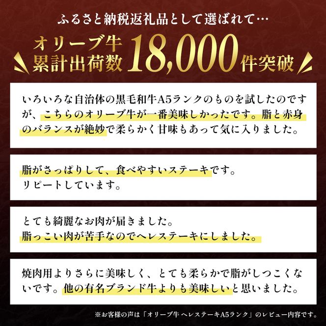 香川県産黒毛和牛オリーブ牛「ヘレステーキA5ランク 150g×2枚」 牛肉  肉 お肉 和牛 ヒレステーキ ヒレ ステーキ肉 フィレステーキ フィレ A5ランク A5 香川 香川県 東かがわ市