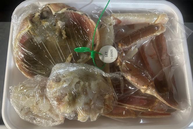 間人漁港仲買人の丸友鮮魚三代目・自慢の間人ガニ【冷凍】生・訳アリ（ズワイガニ）[真空調理済み]　MG00017