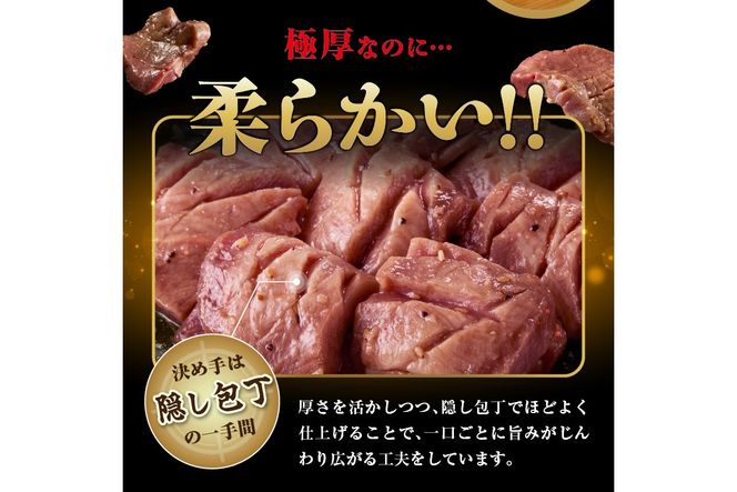 【定期便】【訳あり】贅沢！やわらか！至福の時間！！厚切り塩だれ牛タン！！500g（250g×2パック）【定期便 隔月×3回】　YK00473