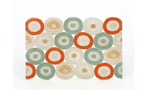 【文庫屋大関】パーソナルホルダー　笠菊＜若草＞【皮革工芸品】 民芸品 雑貨 日用品 ファイル 多用途 牛革 