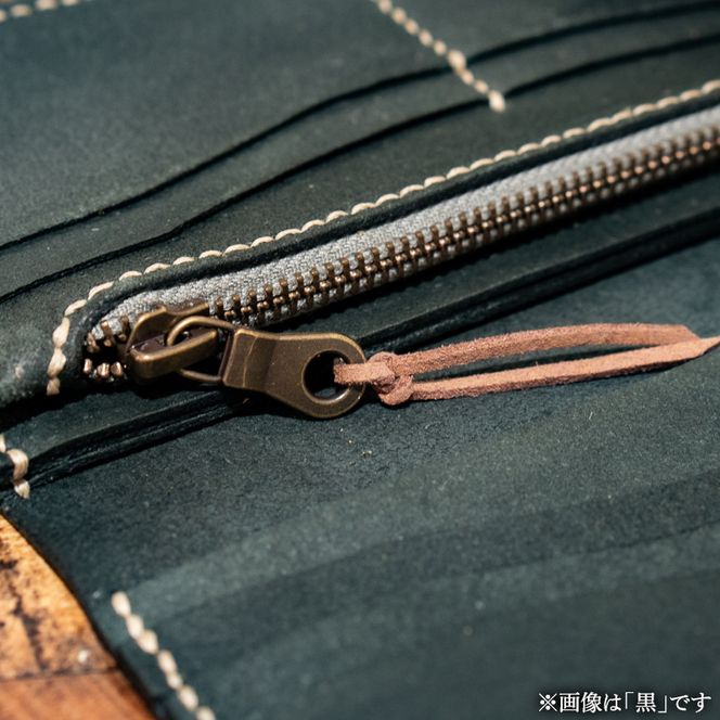 ヌメ革財布（キャメル色）長財布 サイフ さいふ ウォレット キャメル 本革 革製品 シンプル オリジナル デザイン 富山県 立山町 F6T-960