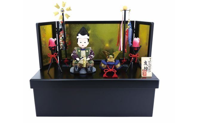 木目込み人形　　友輪 工芸品 和雑貨 インテリア 初節句 お祝い 五月人形 木目込み人形　CR00004