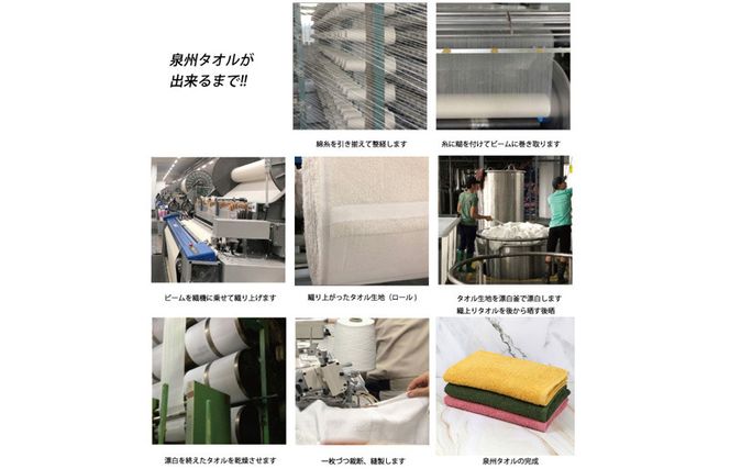 G3252 ノーブル ロングタオル 3枚セット（ピンク／イエロー／グリーン）【泉州タオル 国産 吸水 普段使い シンプル 日用品】