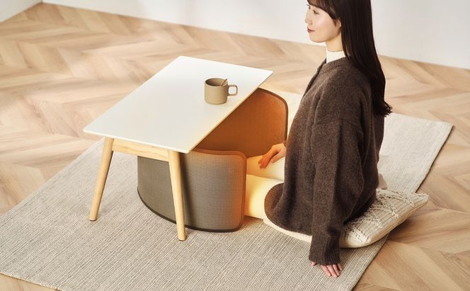 ぐるポカパネルヒーター APH-R12B-DT ダークブラウン パネルヒーター 足元 デスクヒーター アイリスオーヤマ 小型 コンパクト パーソナル暖房 こたつ ミニこたつ パーソナルこたつ 遠赤外線 足元暖房 省エネ 節電 無音 無風