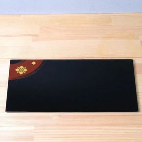秀衡塗 盛皿 菓子器 秀衡プレート（長方形）黒 / 漆器 食器 プレート 漆塗 うるしぬり 手塗り 木製 伝統工芸品 和 お正月 高級 結婚 新築祝い お祝い 贈答 贈り物 プレゼント ギフト 香典返し お返し おもてなし【ocy925-hid-bk-1A】