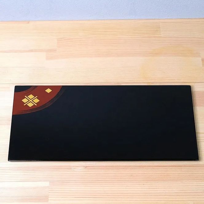 秀衡塗 盛皿 菓子器 秀衡プレート（長方形）黒 / 漆器 食器 プレート 漆塗 うるしぬり 手塗り 木製 伝統工芸品 和 お正月 高級 結婚 新築祝い お祝い 贈答 贈り物 プレゼント ギフト 香典返し お返し おもてなし【ocy925-hid-bk-1A】