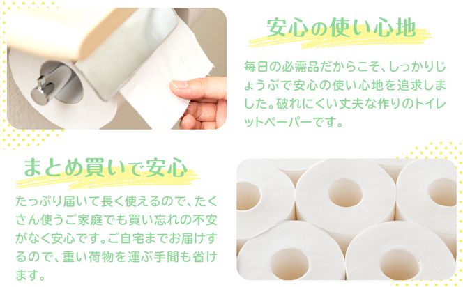 トイレットペーパーしろくま　ダブル96ロール　●　仙台市 トイレットペーパー しろくま ダブル 96ロール 柔らかい 2枚重ね 家庭用 生活必需品 日本製 トイレ用品 日用品 まとめ買い お取り寄せ 通販 送料無料 ふるさと納税 041009_HN001