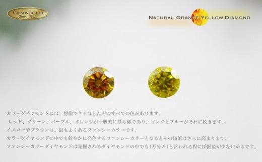 天然 ダイヤモンド ネックレス トゥインクルストーンペンダント ダイヤ プラチナ circle flower ナチュラルオレンジ ナチュラルイエロー ペンダント ネックレス アクセサリー ギフト ジュエリー 山梨 富士吉田