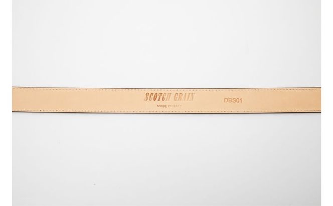 スコッチグレイン監修　オリジナルイタリアンレザーベルト（スエードブラック）　イタリアン ベルト　スエード　本革　東京都　墨田区