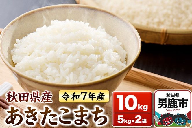 ＜令和7年産＞あきたこまち 白米 10kg（5kg×2袋）秋田県 男鹿市 鈴木農産 [あきたこまち ブランド米 お米 白米 精米 米どころ 秋田 秋田県産]|23_szn-011001