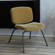 アイアンモケットダイニングチェア【ベージュ】  Z122VC01