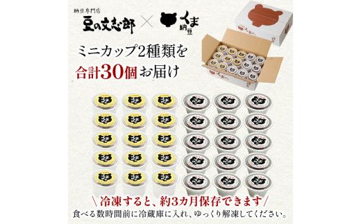 【選べる3種・配送回数】納豆 ひきわり 大粒 納豆 道南平塚食品 30個 | 納豆 セット 粒 ミニカップ たれ付き 順次発送 定期便3~10回 北海道産大豆100% お取り寄せ ご飯のお供 小分け 産地直送 国産 小粒 なっとう ナットウ ふるさと納税 人気 おすすめ ランキング 北海道 登別市