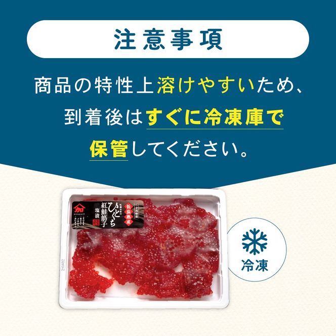 【訳あり】紅鮭塩筋子250g R002-055