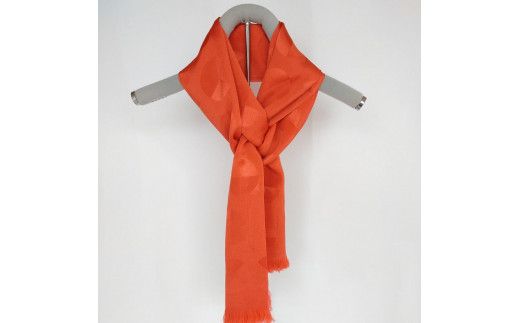 頑張る人へのエール　シルク・ストール（オレンジ）　TR00017